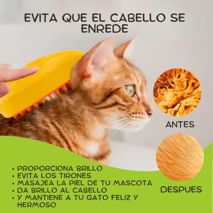 VapoPet Care/Cepillo a Vapor para Mascotas🐶🐱