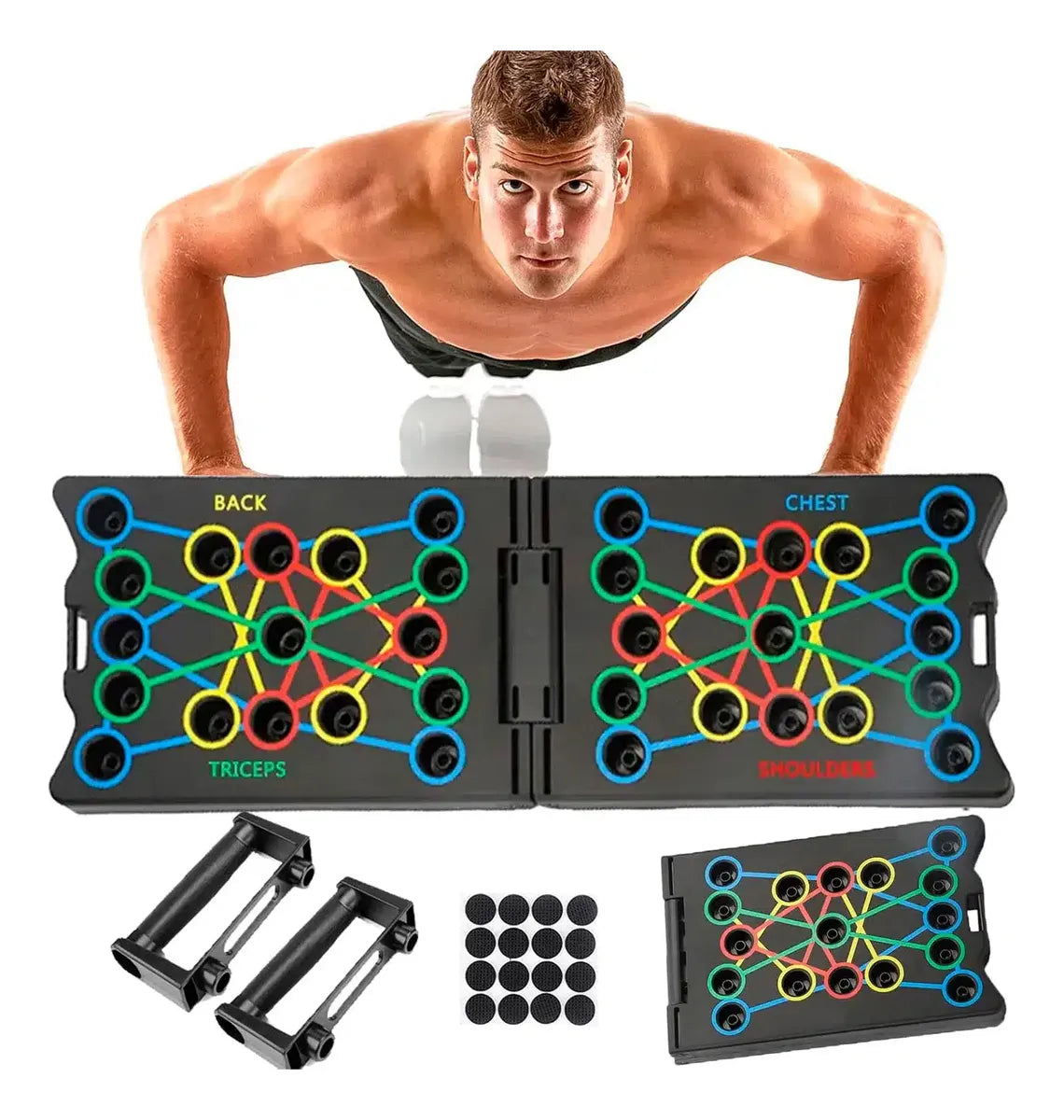 PushUp 💪🏻 Master™ Tabla para flexiones 9 en 1 🏋🏻♂️