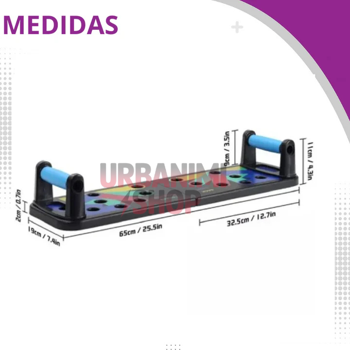 PushUp 💪🏻 Master™ Tabla para flexiones 9 en 1 🏋🏻♂️