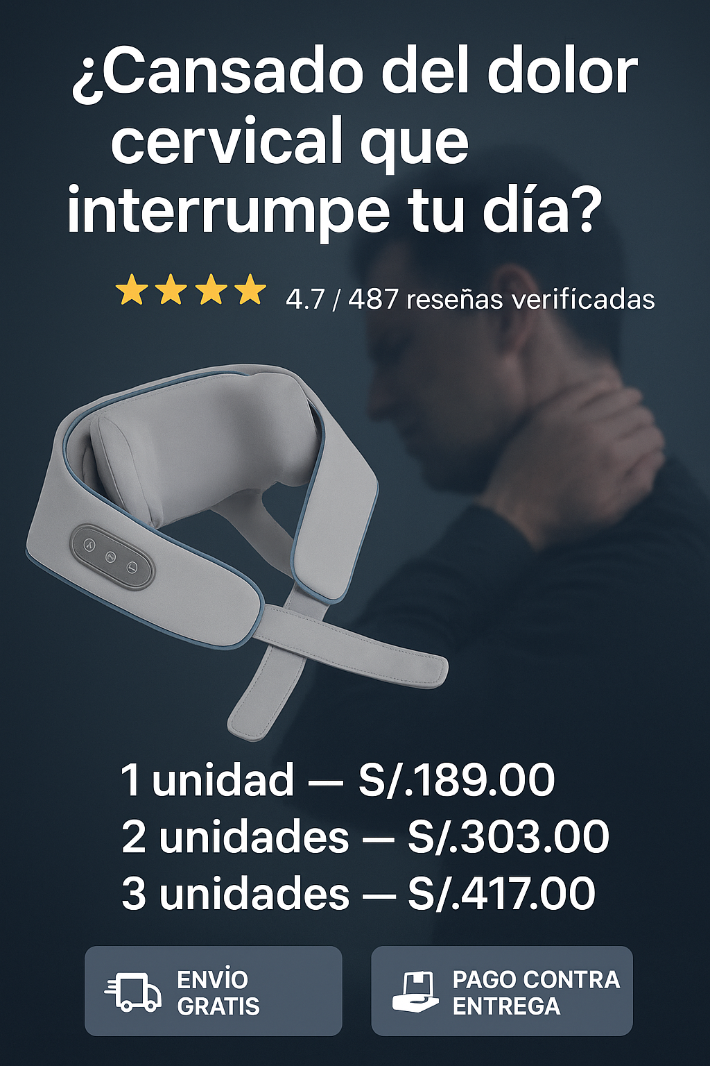 Masajeador Multifuncional - MuscleX Pro Relief