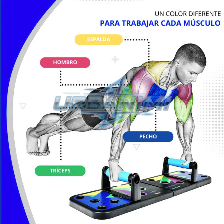 Push-Up Master-Tabla para flexiones 14 en 1