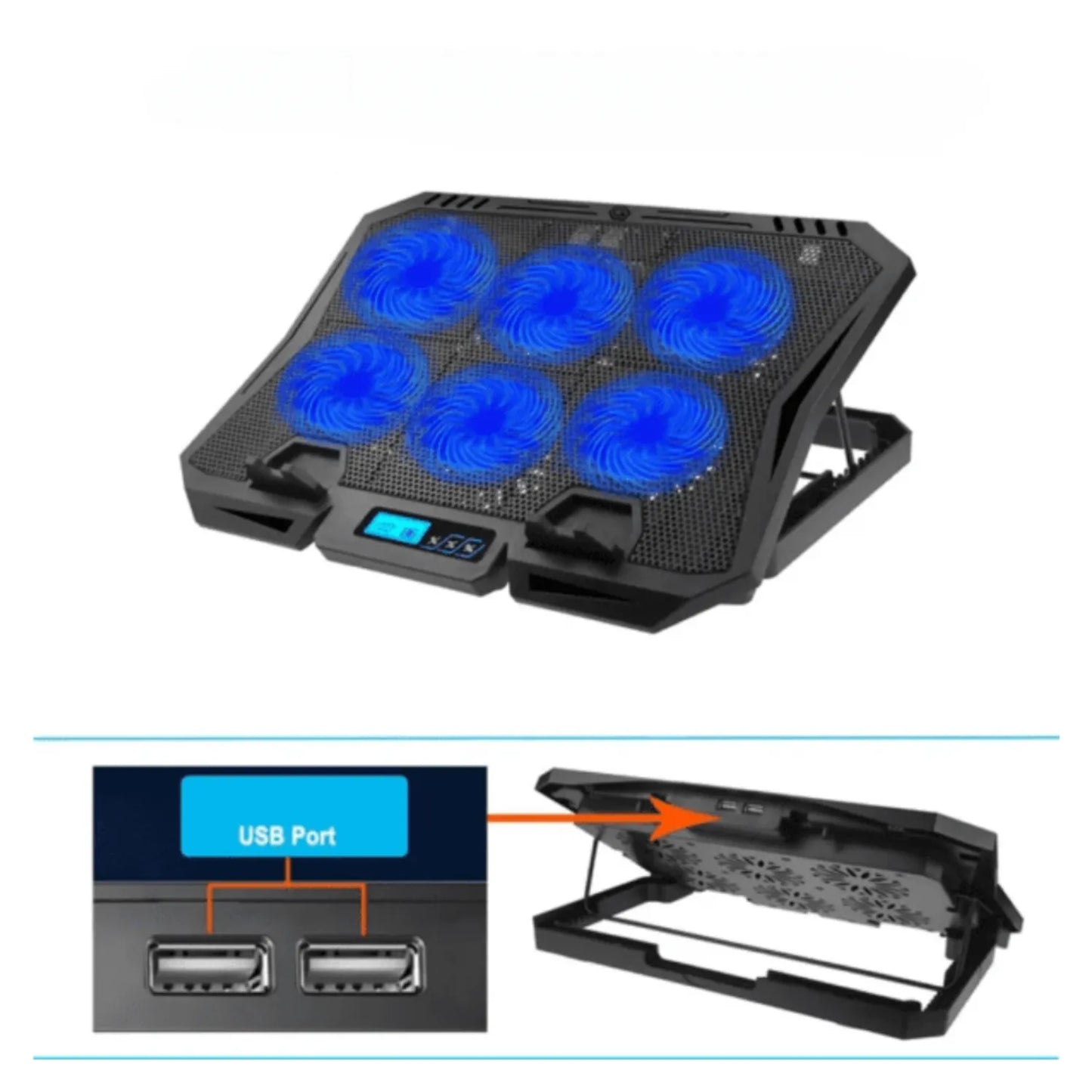 COOLER SIX PRO/ MAS CARGADOR USB DE 7 PUERTO DE REGALO